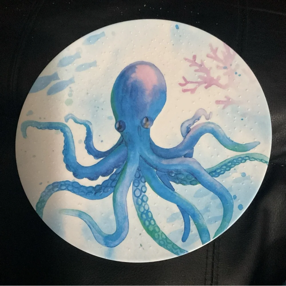 Pottery Barn Sea Life Melamine 9” Plates Ocean Beach House Home Decor - Picture 3 of 4